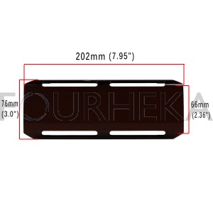 Cobertura / Capa Preta  FHK-202MM-20CM para Barra led com 20 cm 