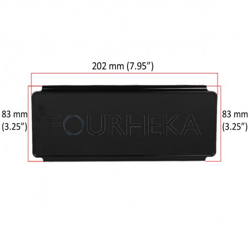 Cobertura / Capa Preta  FHK-202MMA-20CM para Barra led com 20 cm 