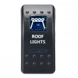 FHBS-012 Botão On/Off Triger & Switch, 12V-24V  Led "Roof Lights Azul" 